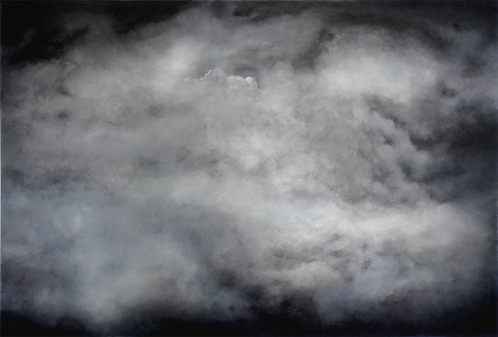 Nachtwolken 1 | Aquarell und Gouache auf Leinwand | 150 x 100 | 2016